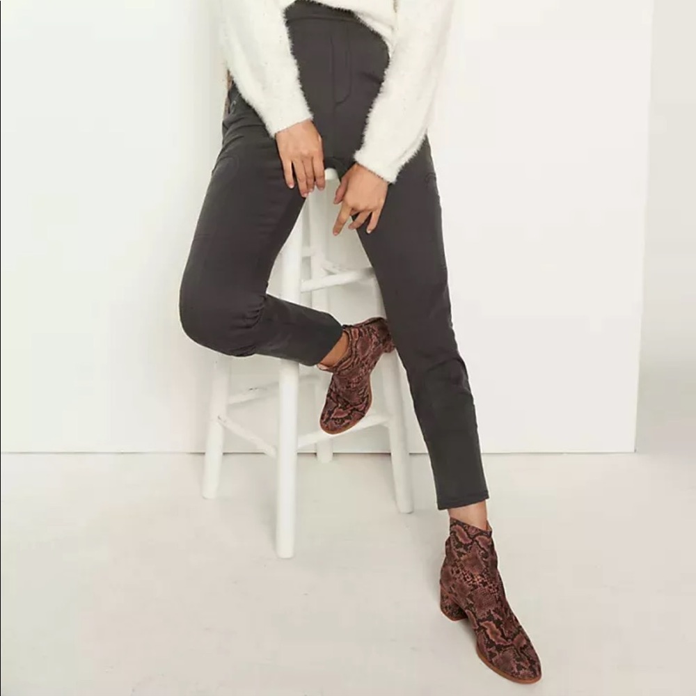 Anthropologie Charcoal Frankie Trouser Leggings MEDIUM
